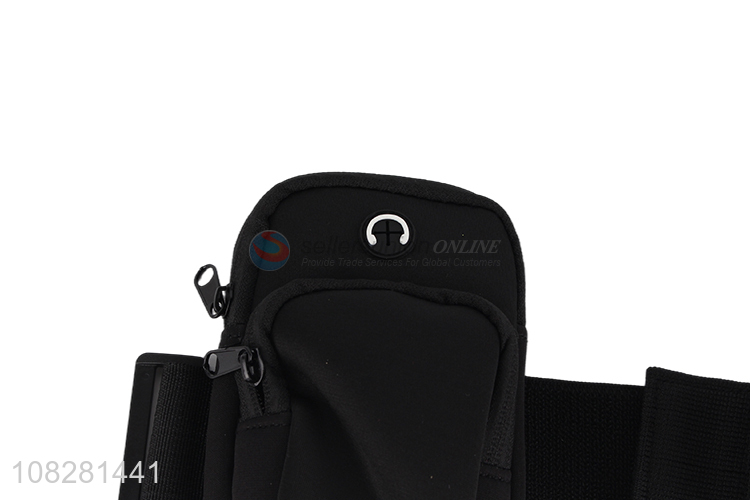 High quality black portable mobile phone bags for sports