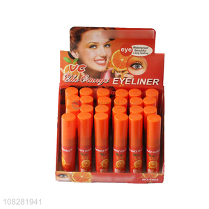 Wholesale makeup cruelty free waterproof orange liquid eyeliner
