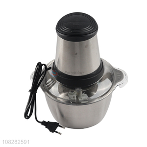 Factory price stainless steel electric meat grinder food chopper 2L