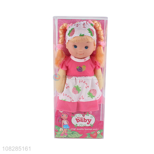 Good quality pretty fruit doll toys with yellow hair