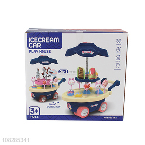 Factory price pretend play ice cream car toys for children