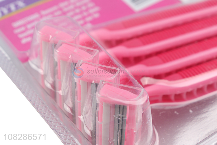 China factory 4pieces women triple blade razors for sale