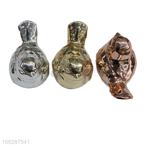 Popular design cute ceramic bird figurines ceramic craft ornaments