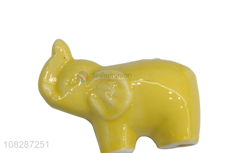 Factory supply ceramic elephant statue small animal sculpture craft