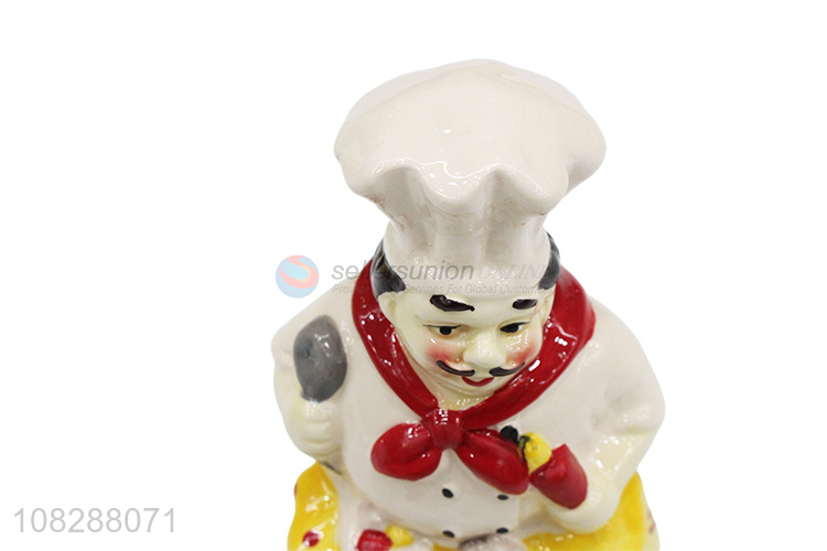Good price ceramic chef crafts ornaments for decoration