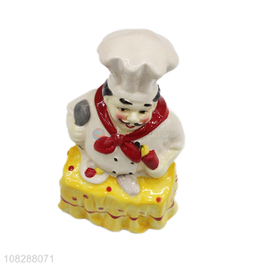 Good price ceramic chef crafts ornaments for decoration