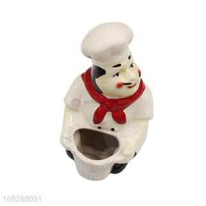 New style chef shape ceramic ornaments for home and hotel
