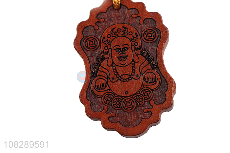 Yiwu market buddha handmade engraving keychain for pendants