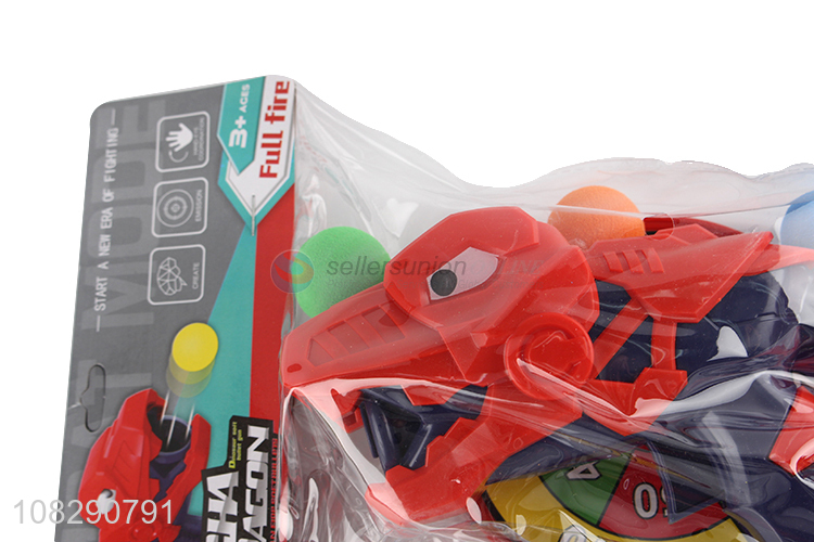Yiwu factory multicolor dinosaur soft bullet gun toys for kids