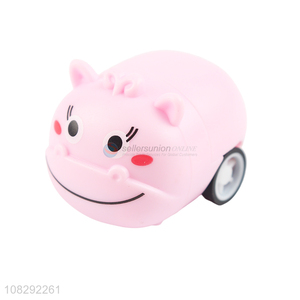 Good price mini pull back animal car plastic cartoon cars