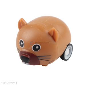Wholesale cute animal cars pull back friction powered cars