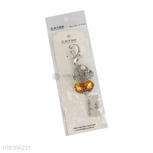 Yiwu wholesale fashion keychain crystal key pendant