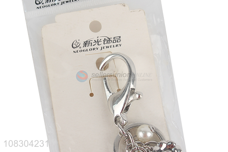 Yiwu wholesale fashion keychain crystal key pendant