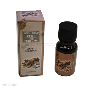 Hot selling 10ml sandalwood fragrance ladies perfume oil for body