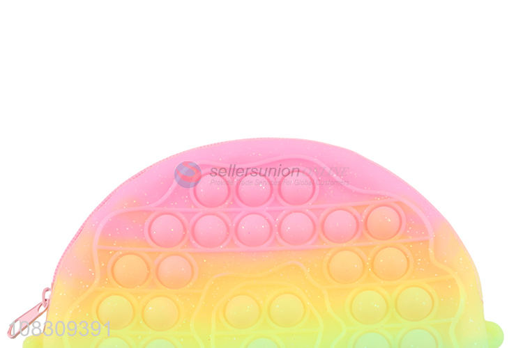Top products colorful daily use pencil bag push bubble pop fidget toys