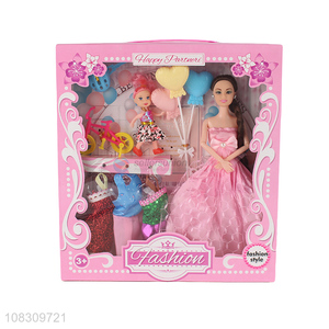 China wholesale beauty doll creative girls kids doll toy set