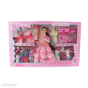 Factory price girls beauty doll play house toy set for gifts