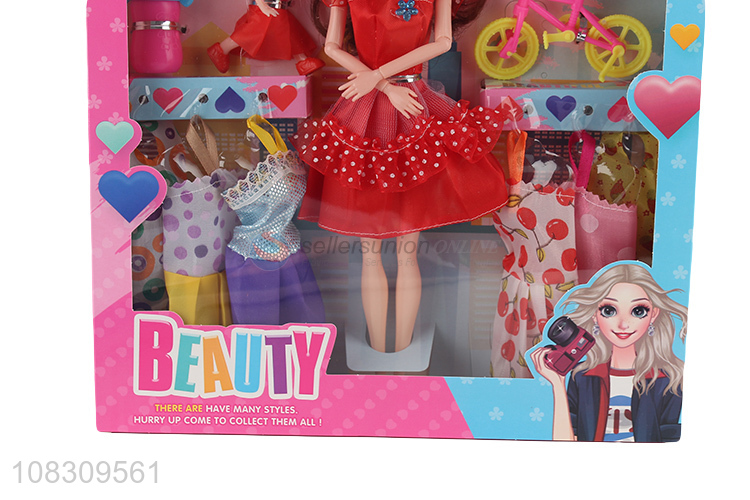 Wholesale cute beauty doll 11 inches plastic doll for play house