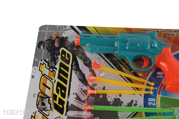 Factory price kids shooting games gun toys with soft bullet