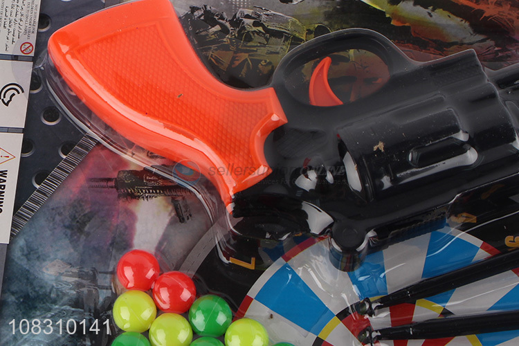 High quality plastic funny children gun toys with soft bullet