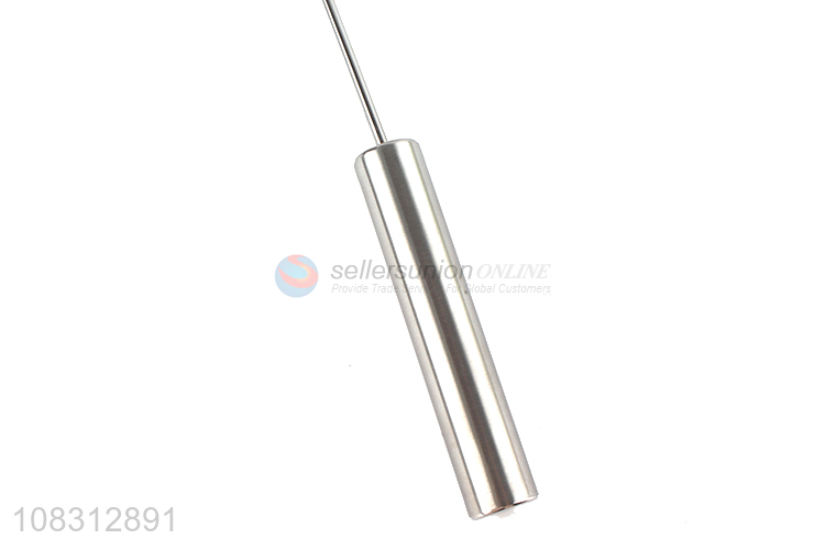 Factory Wholesale Long Handle Cream Egg Beater Manual Rotary Whisk