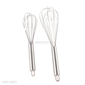 New products long handle stainless steel egg whisk kitchen supplies