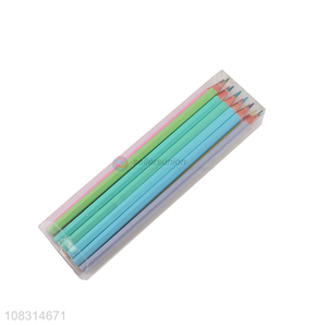 Hot selling 10 colors wooden colored pencils kids stationery