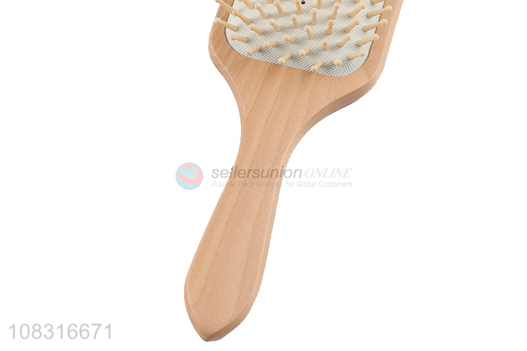 Popular Wooden Handle Paddle Brush Detangling Brush