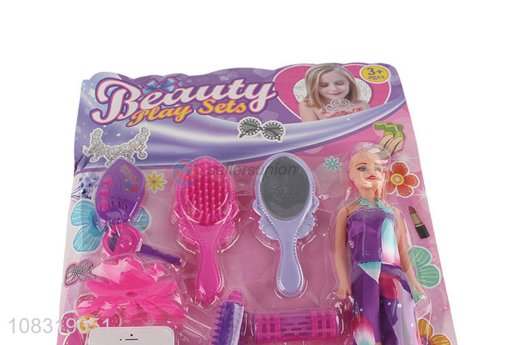 Fashion Girls Beauty Play Sets Hairdressing Toy For Kids
