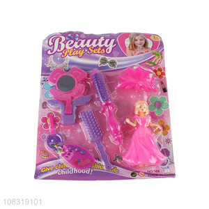 High Quality Plastic Hairdressing Tool Girls Beauty Play Set Toy