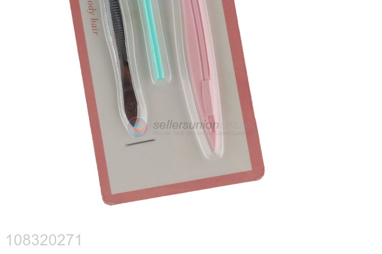 Yiwu supplier eyebrow razor mini portable eyebrow trimmer set