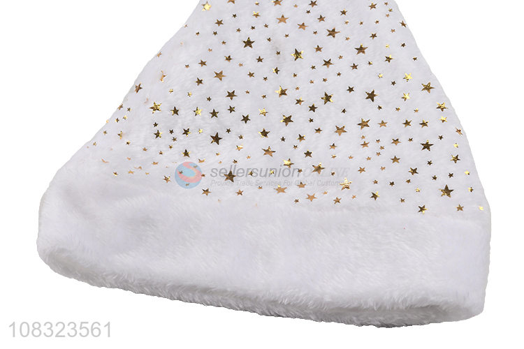 Most popular white party decoration christmas hat for adult