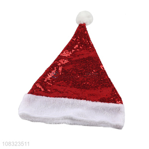 Factory direct sale soft christmas decoration satan hat cap
