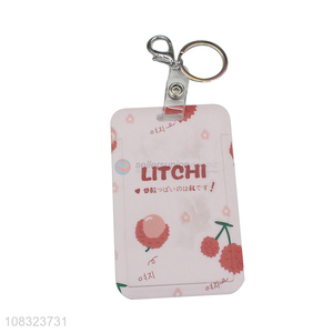 Fashion Style ID Card Work Card Holder With Key Ring