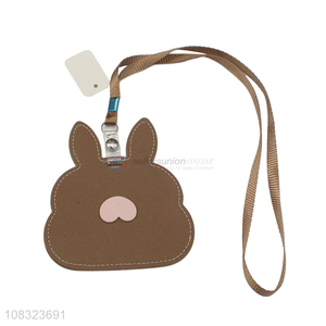 Cute Design PVC Card Holder With Lanyard For School And Office