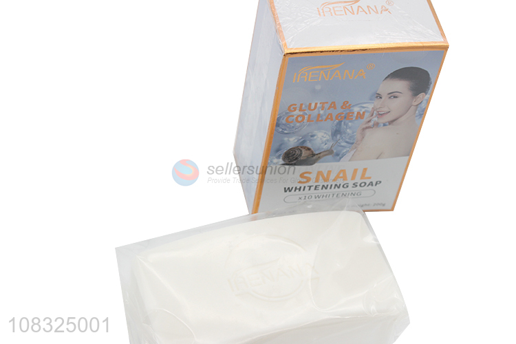 Factory wholesale creative snail whitening soap for bath