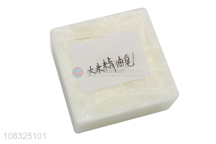 Factory price creative rice essential oil soap bath soap