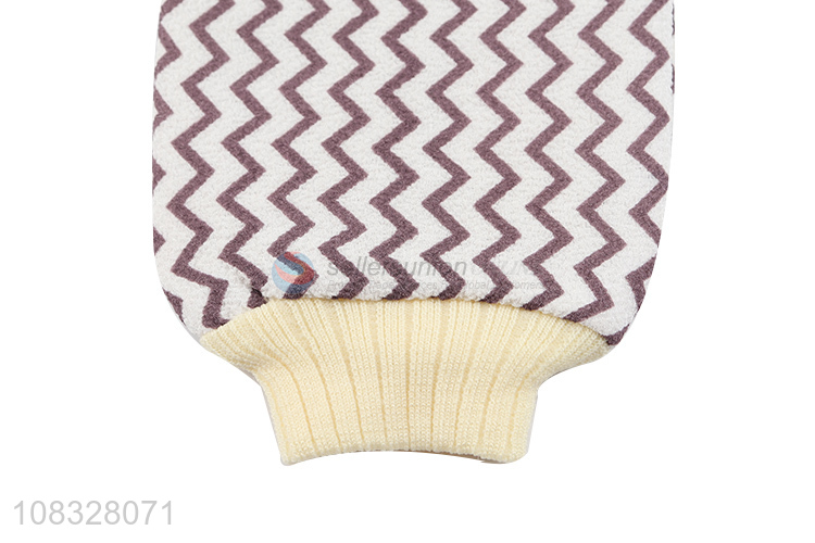 Factory Wholesale Striped Bath Gloves Back Towel