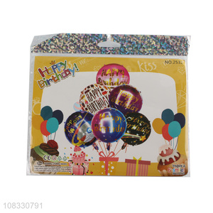 Top selling decorative party supplies round foil balloon set