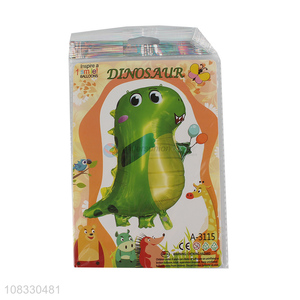 Cute design dinosaur shape cartoon foil balloon for kids
