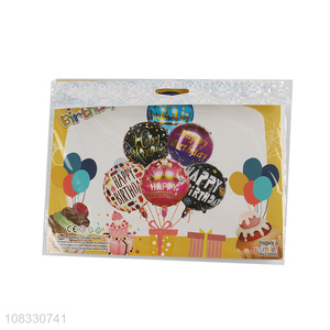Latest design colourful foil balloon set for birthday decoration