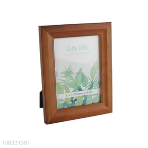 Custom Household Wooden Photo Frame With Back Stander