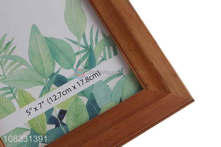 Custom Household Wooden Photo Frame With Back Stander