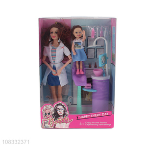Wholesale 11 inch 11 joints fashion doll with bathroom accessories