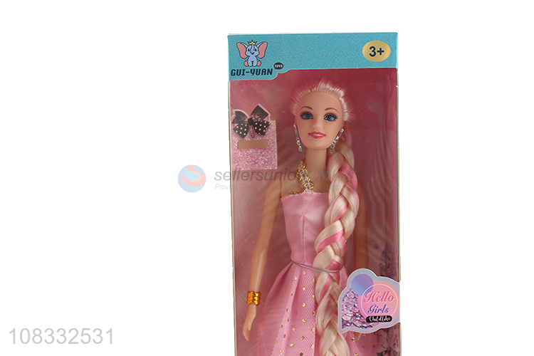Private label 11 inch fashion doll with sequined dress