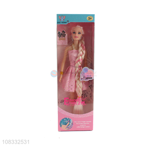Private label 11 inch fashion doll with sequined dress