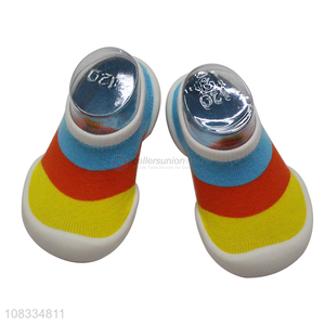 Latest design colourful non-slip baby toddler baby socks shoes
