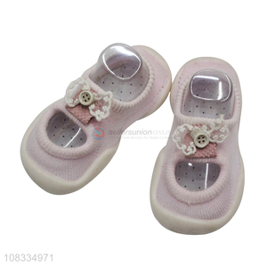 Best price pink girls baby toddler baby socks shoes for sale