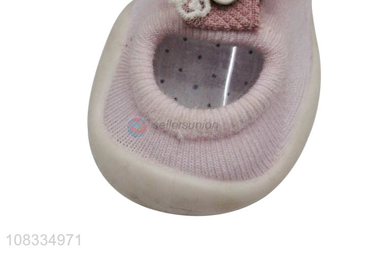 Best price pink girls baby toddler baby socks shoes for sale