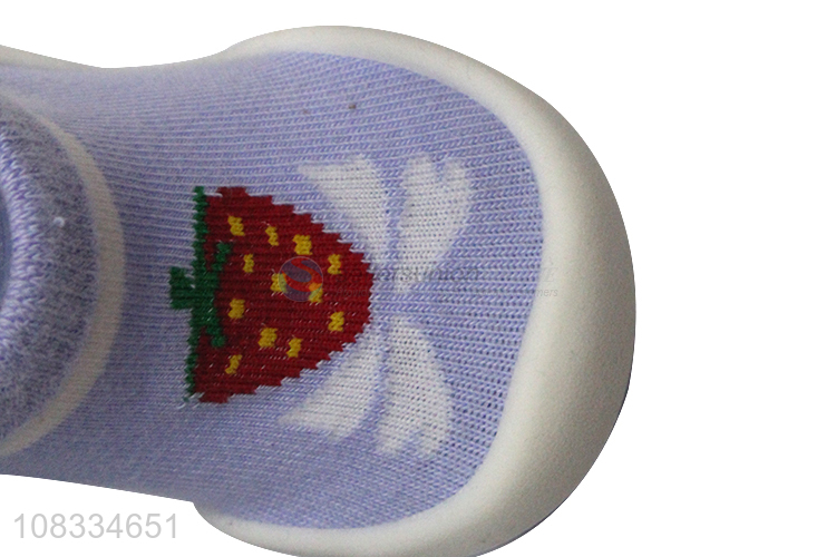 High quality soft baby learning to walk silicone soles baby socks